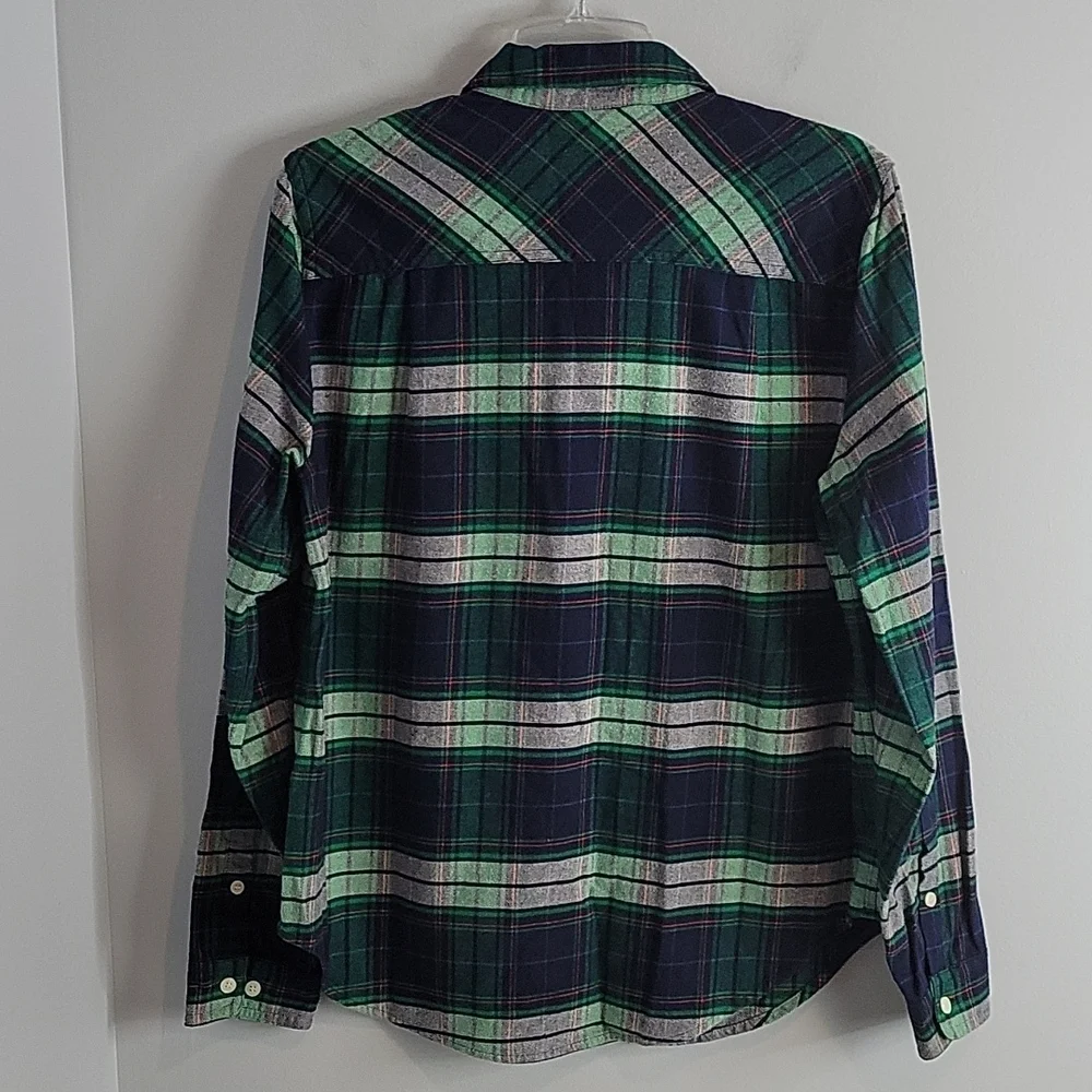 J.Crew Buffalo Flannel Plaid Zip shirt jacket Small